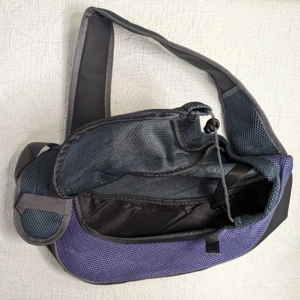 Pet Sling Carrier Purple/Grey/Black Size L NWOT‎